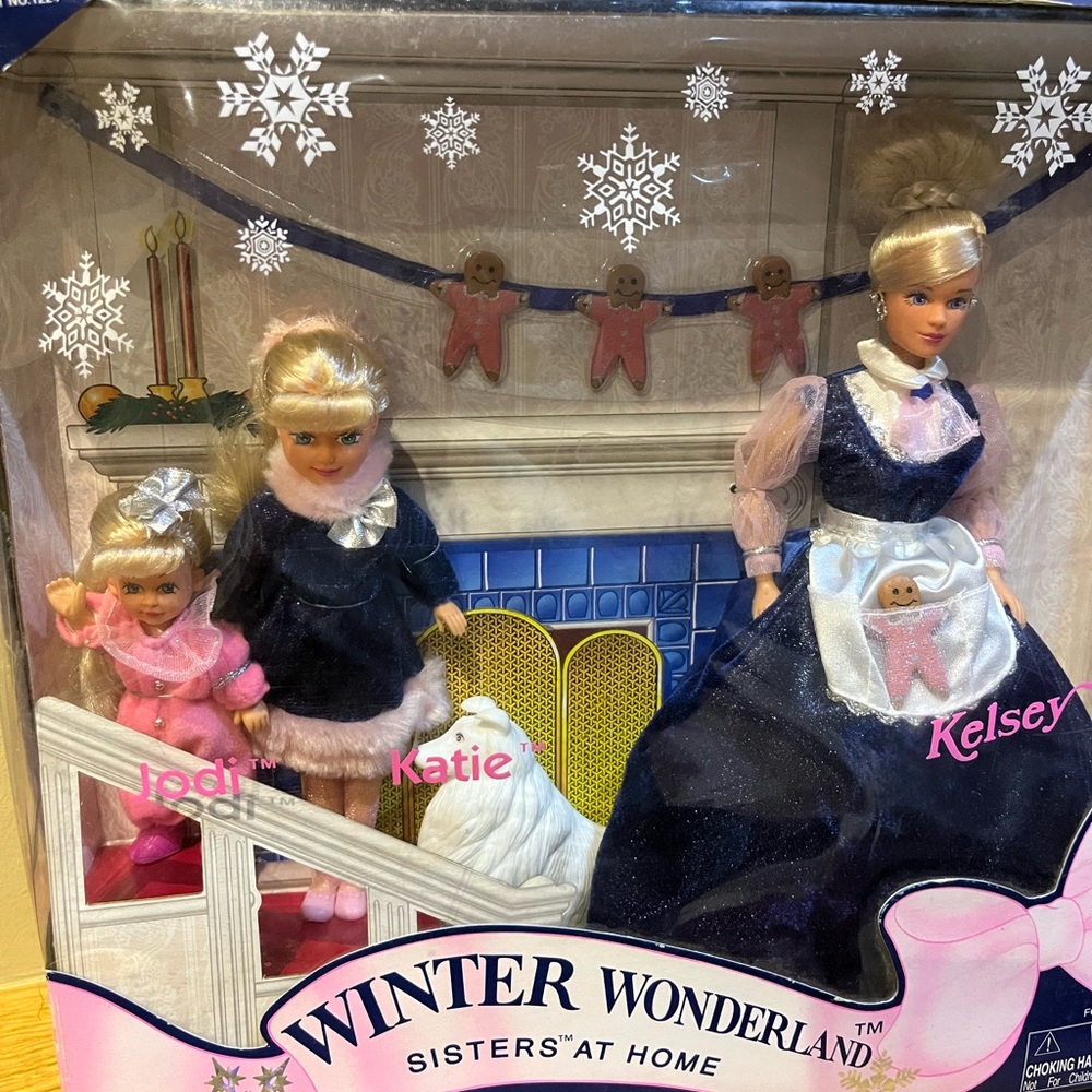 Sealed Vintage #9888 Winter Wonderland Sisters at Home Kelsey, Jodi, Katie Set